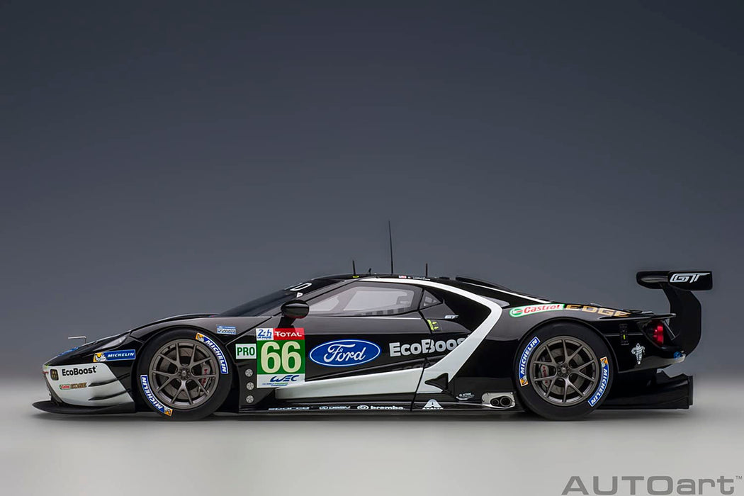 Autoart 1/18 Ford GT 2019 #66 Le Mans 24H LMGTE Pro Black/White Model 81910- Japan Figure Store - #1 Bring To You The Best Japanese Goods