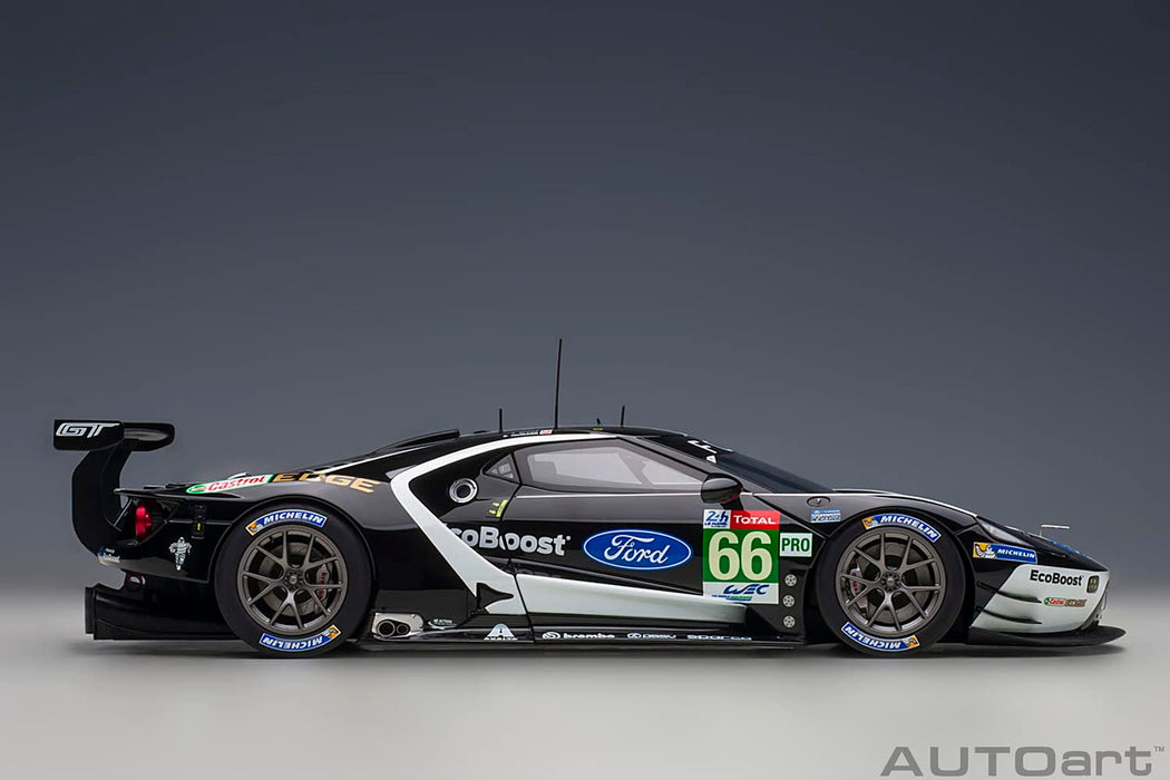 Autoart 1/18 Ford GT 2019 #66 Le Mans 24H LMGTE Pro Black/White Model 81910- Japan Figure Store - #1 Bring To You The Best Japanese Goods