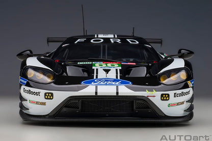 Autoart 1/18 Ford GT 2019 #66 Le Mans 24H LMGTE Pro Black/White Model 81910- Japan Figure Store - #1 Bring To You The Best Japanese Goods