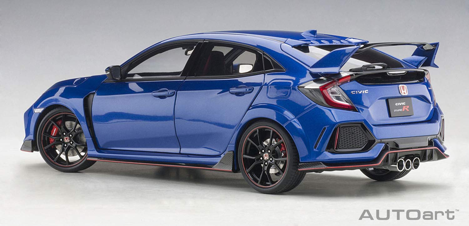 Autoart 1/18 Honda Civic Type R FK8 2017 Brilliant Blue Metallic Model- Japan Figure Store - #1 Bring To You The Best Japanese Goods