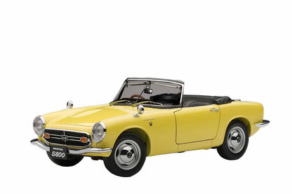 Autoart 1/18 Honda S800 Yellow Diecast Model Car- Japan Figure Store - #1 Bring To You The Best Japanese Goods
