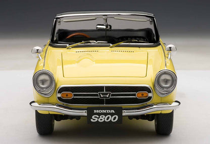 Autoart 1/18 Honda S800 Yellow Diecast Model Car- Japan Figure Store - #1 Bring To You The Best Japanese Goods