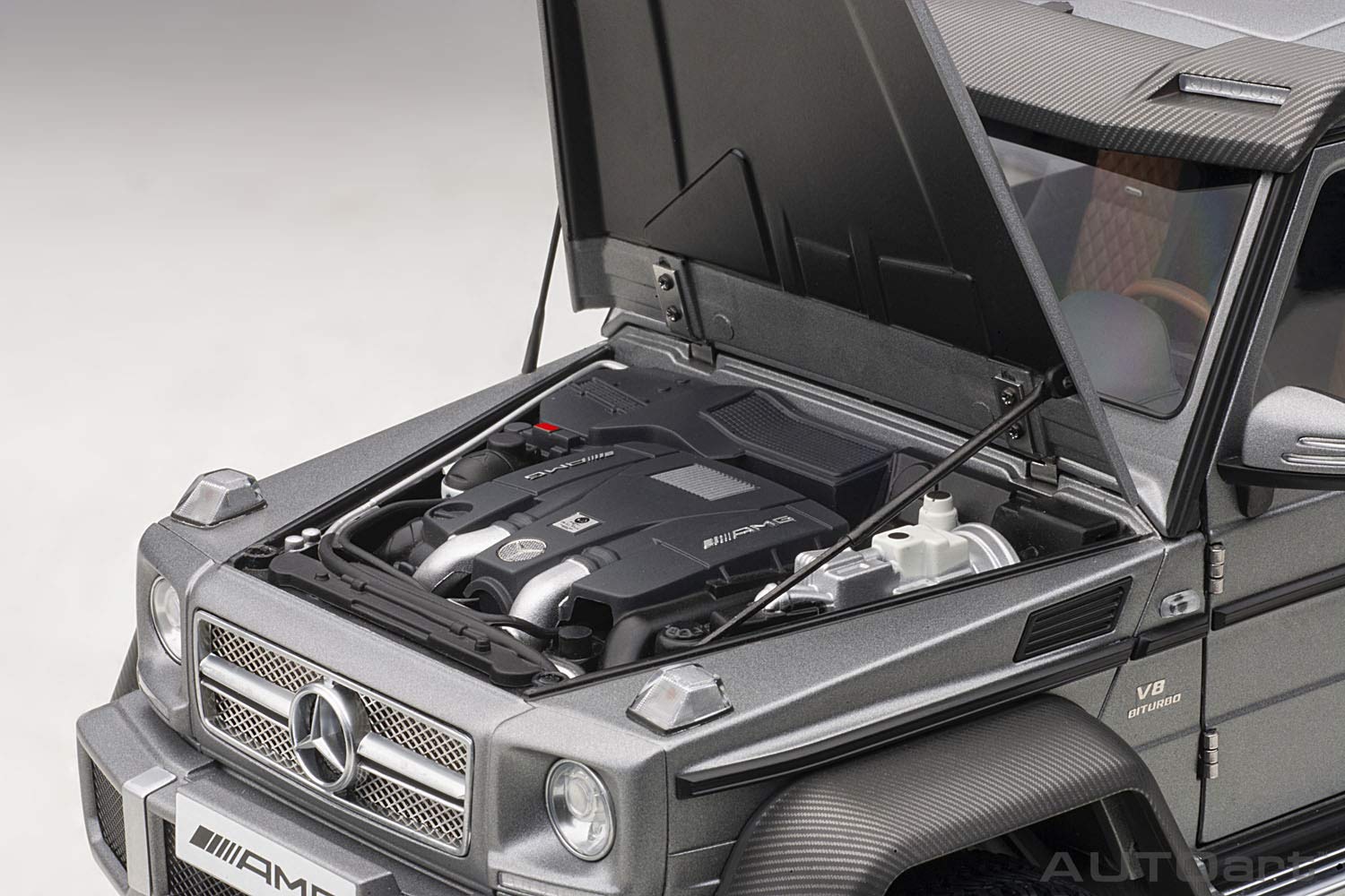 Autoart 1/18 Mercedes-Benz G63 AMG 6X6 Matte Gray Model 76308- Japan Figure Store - #1 Bring To You The Best Japanese Goods