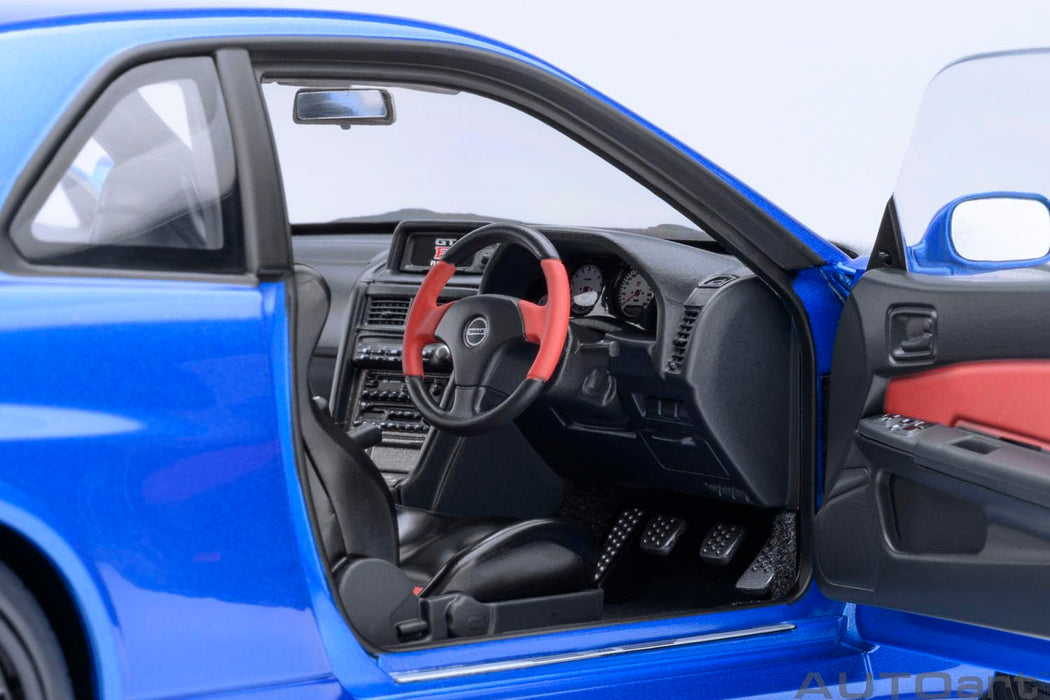 Autoart 1/18 Nismo R34 GT-R Z-Tune Bayside Blue Carbon Black Bonnet Model Car- Japan Figure Store - #1 Bring To You The Best Japanese Goods