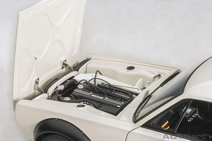 Autoart 1/18 Nissan Skyline GT-R KPGC10 Racing 1972 White Model Car- Japan Figure Store - #1 Bring To You The Best Japanese Goods