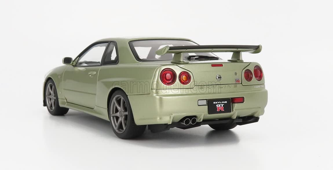 Autoart 1/18 Nissan Skyline GT-R R34 V-Spec II Nurburgring Millennium Jade 77404- Japan Figure Store - #1 Bring To You The Best Japanese Goods
