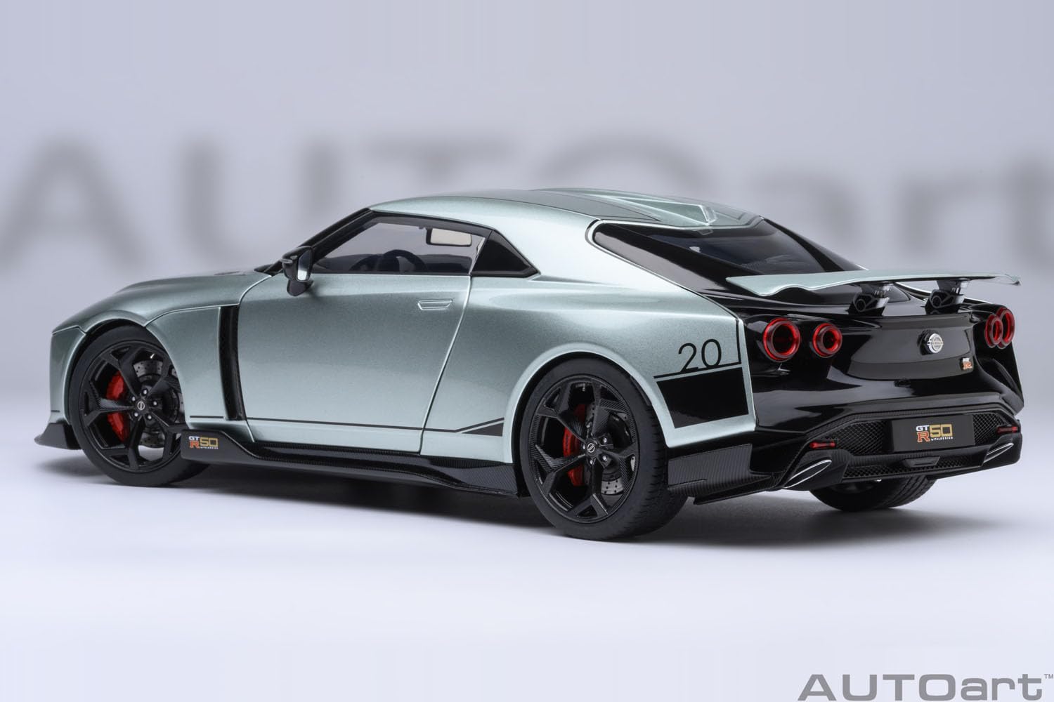 Autoart 1/18 Scale Nissan GT-R50 Model Metallic Green Black Finish 77512
