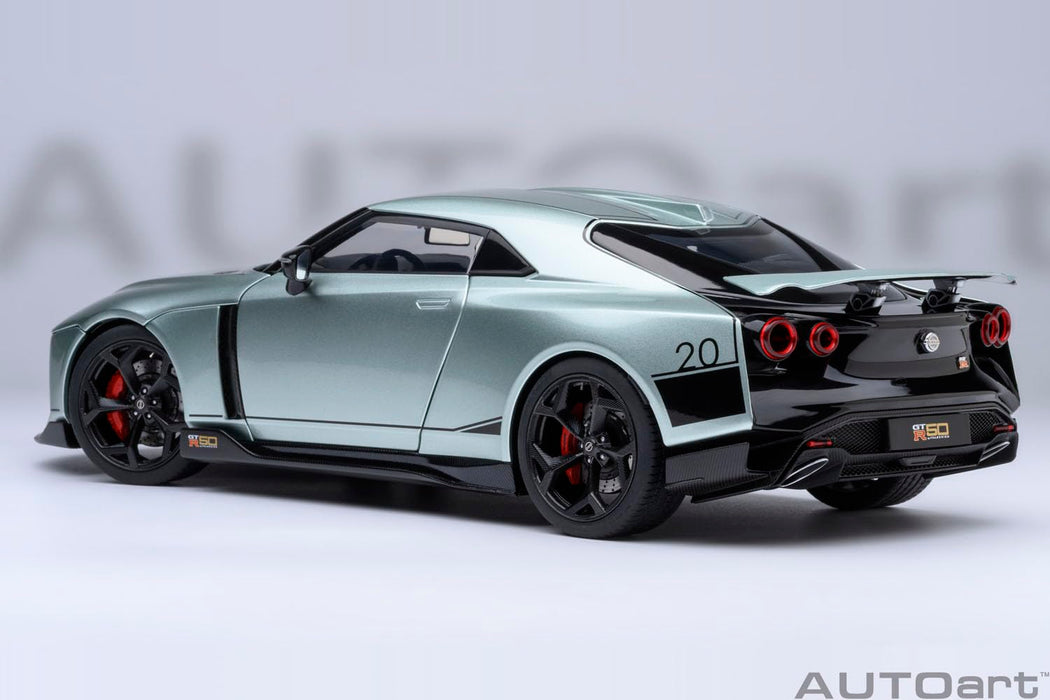 Autoart 1/18 Scale Nissan GT-R50 Model Metallic Green Black Finish 77512