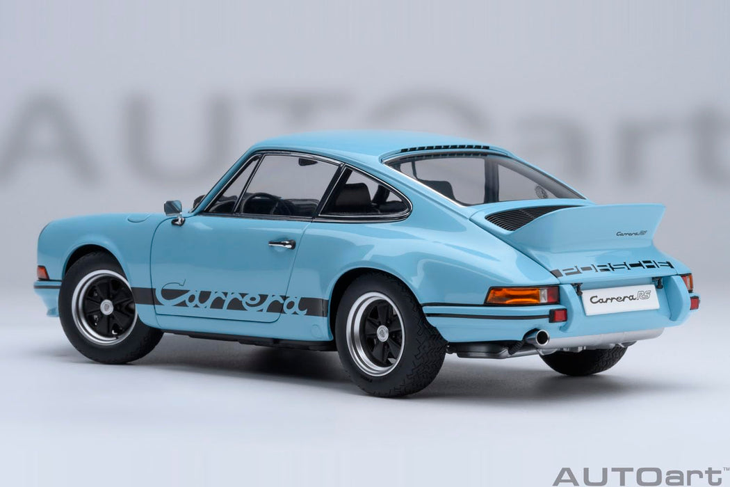 Autoart Porsche 911 Carrera 2.7 RS 1/18 Scale in Gulf Blue Black Stripes