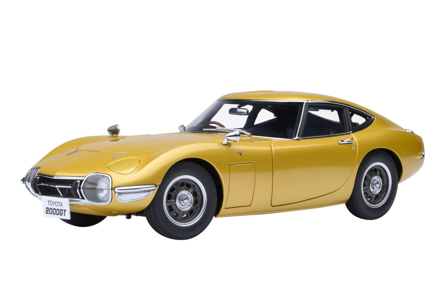 Autoart Toyota 2000GT 1967, modèle miniature en métal doré, 79549, voiture de collection.