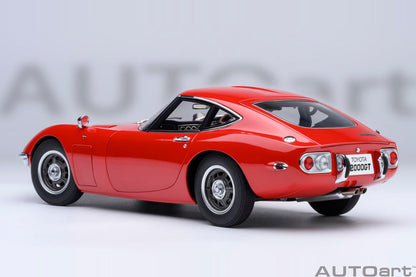 Autoart Toyota 2000GT 1967 Red Diecast Model 1:18 Scale 79547