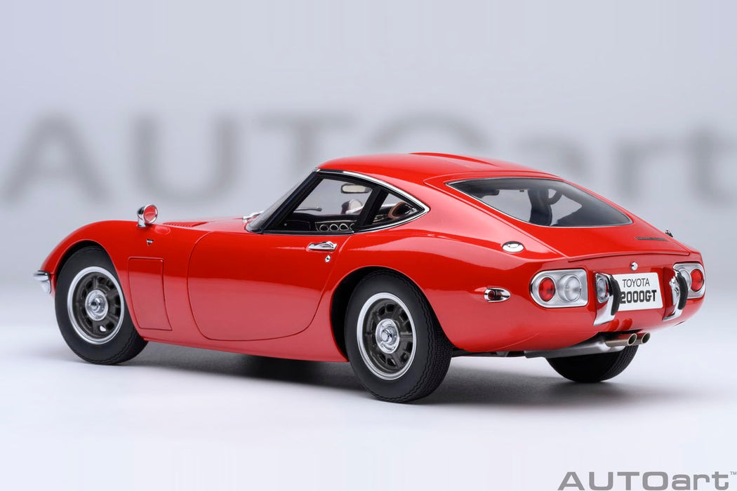 Autoart Toyota 2000GT 1967 Red Diecast Model 1:18 Scale 79547
