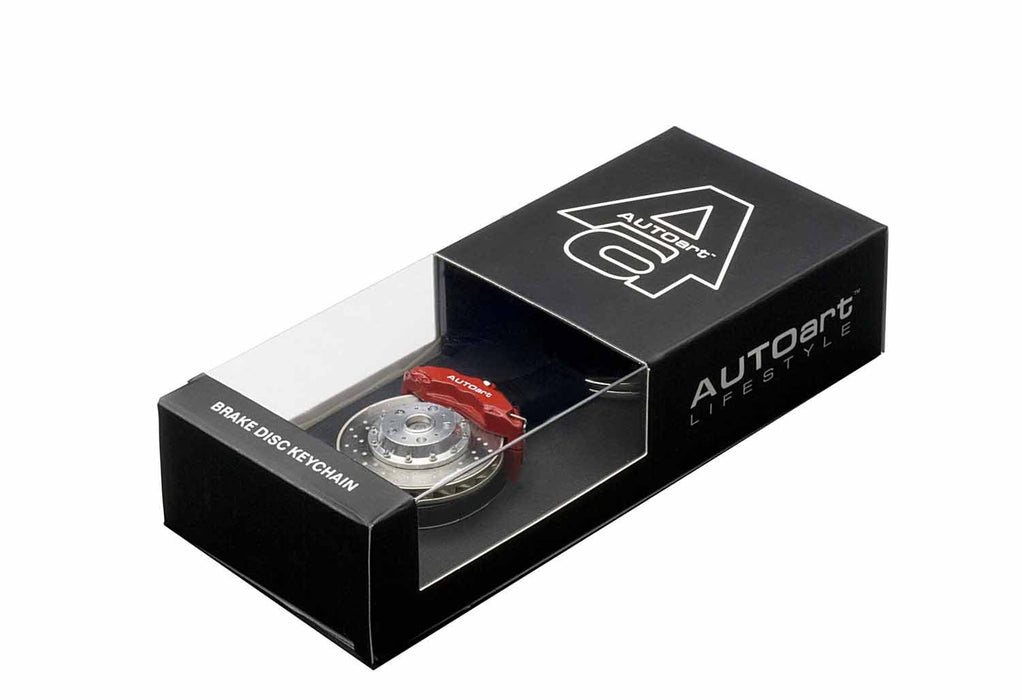 Autoart Brake Disc Keychain with 6-Pot Red Caliper- Japan Figure Store - #1 Bring To You The Best Japanese Goods