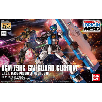 Bandai Hg 1/144 Gundam The Origin Msd Rgm-79hc Gm Guard Custom Model Kit- Japan Figure Store - #1 Bring To You The Best Japanese Goods