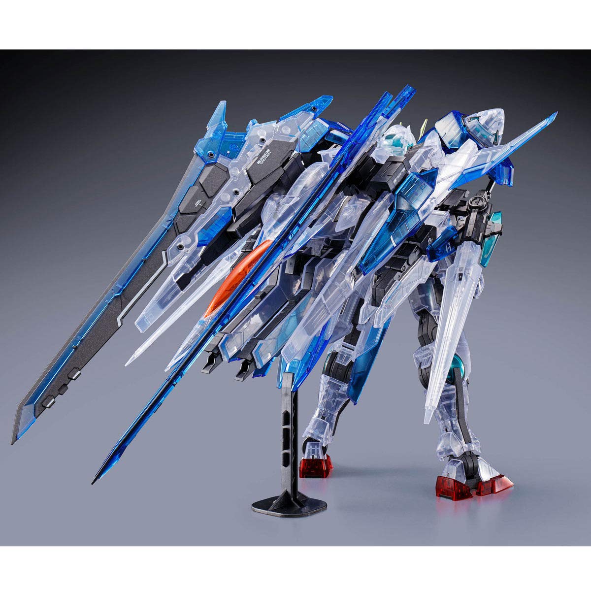 Kit de maquette Bandai MG 1/100 Double Ozan Riser, version transparente.