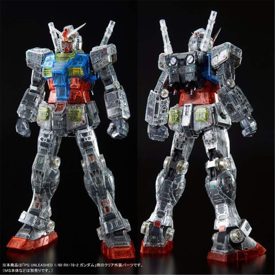 Bandai Spirits PG Unleashed 1/60 RX-78-2 Gundam Clear Color Body Kit (Klarglas-Farbkörper-Bausatz)
