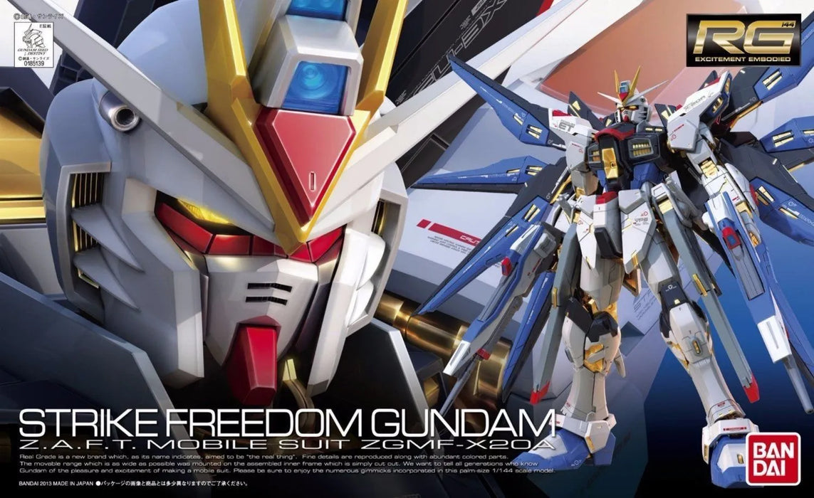 Bandai Rg 1/144 Zgmf-x20a Strike Freedom Gundam Model Kit Gundam Seed Japan- Japan Figure Store - #1 Bring To You The Best Japanese Goods