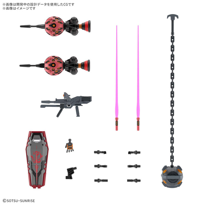 Bandai Spirits Red Gundam 1/144 Scale Model Kit - Pre-Colored HG Mobile Suit