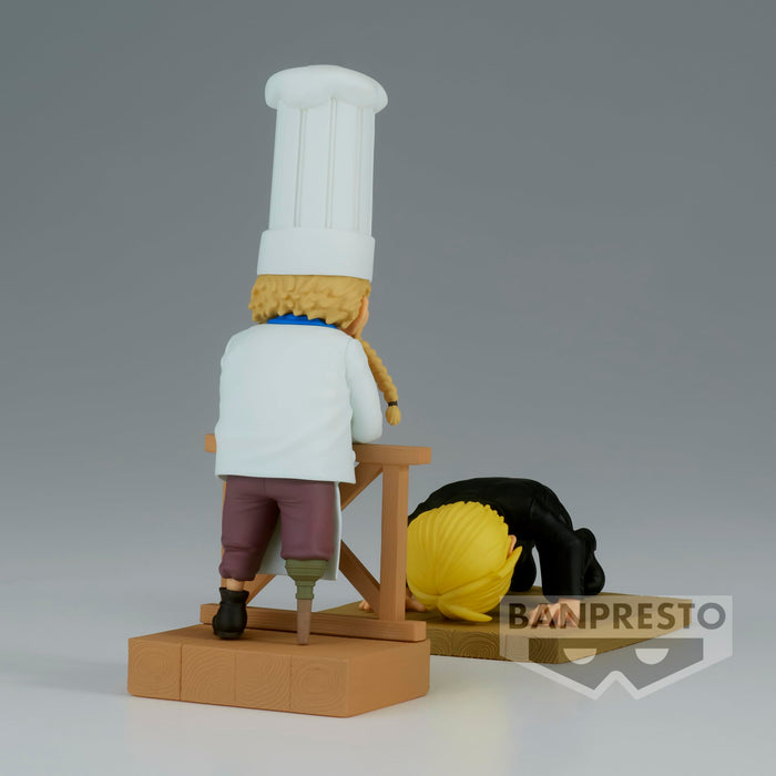 Banpresto One Piece Log Stories: Sanji & Zeff Collectible Figure Set
