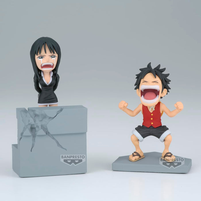 Banpresto One Piece Log Story Figure: Monkey D. Luffy & Nico Robin Collectible