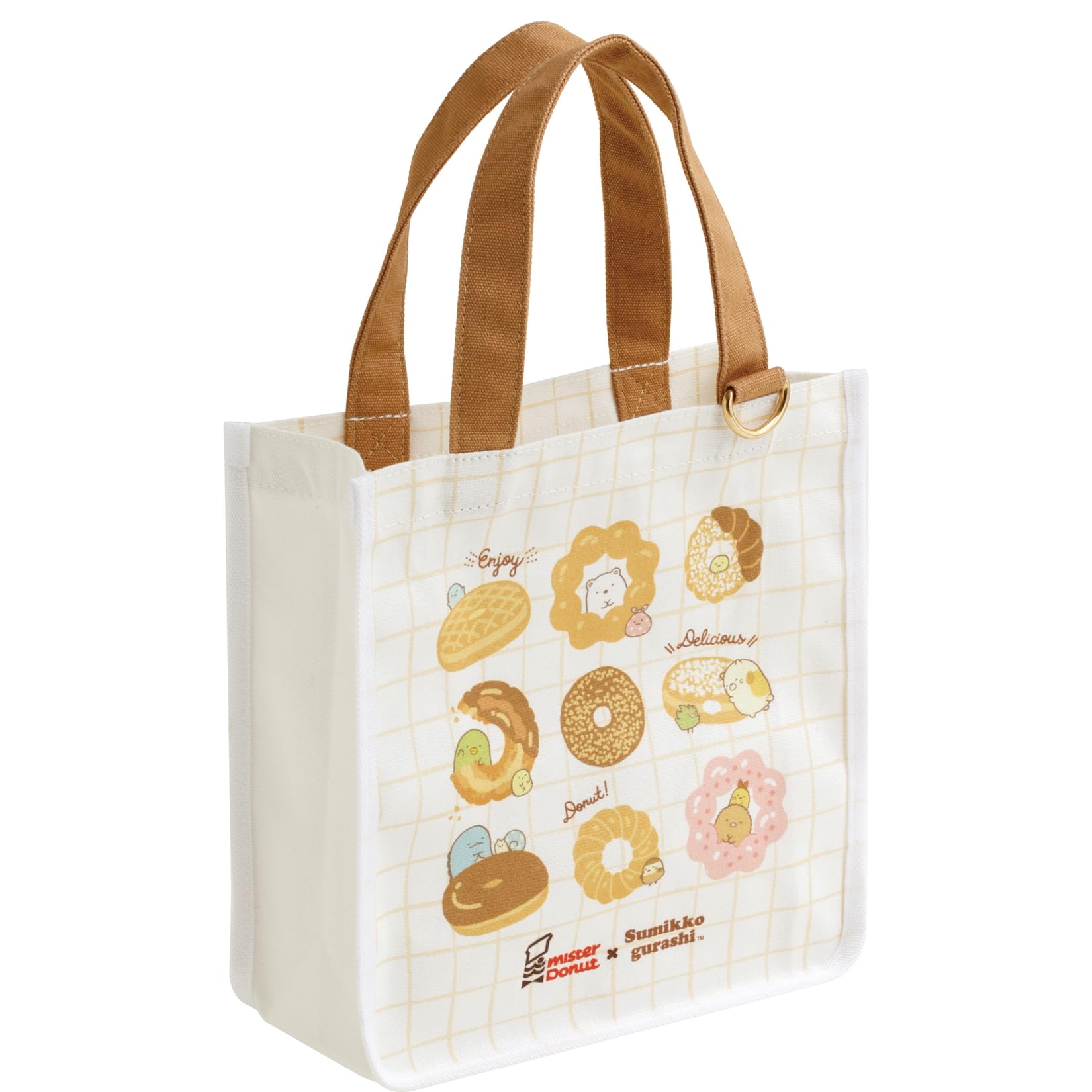 San-X Sumikko Gurashi Mister Donut Mini Tote Bag Ca49901- Japan Figure Store - #1 Bring To You The Best Japanese Goods