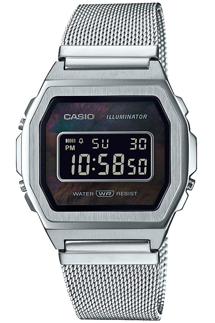 Casio A1000M-1Bjf Unisex Silver Watch Premium Series Genuine Quality