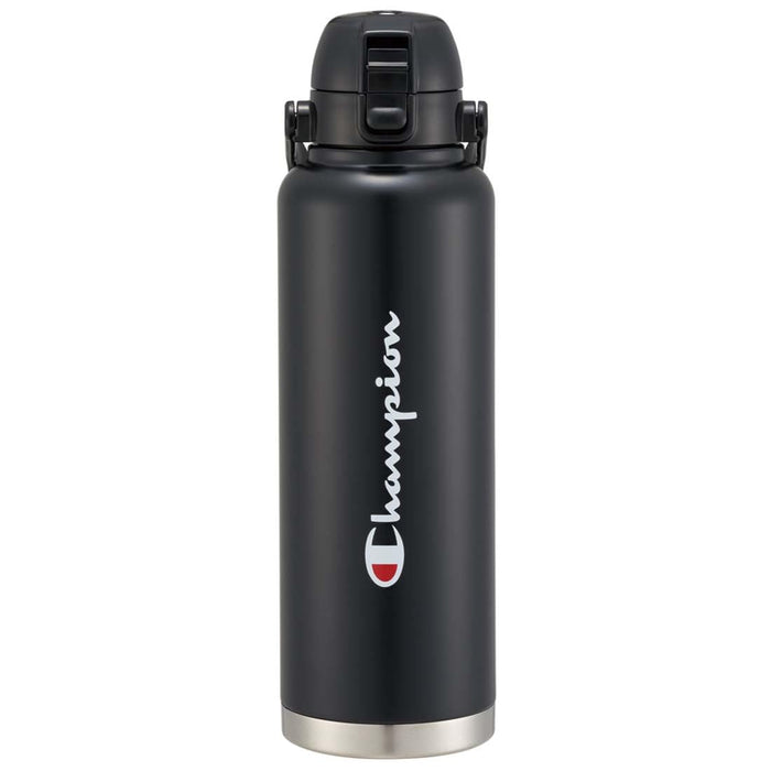 Skater Champion One-Push Direct Bottle with Handle 1500ml Black Std15H