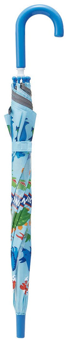 Skater Dinosaur Children's Umbrella 50cm Hand-Operated Transparent Window 8-Rib for Boys Ages 7-8- Japan Figure Store - #1 Bring To You The Best Japanese Goods