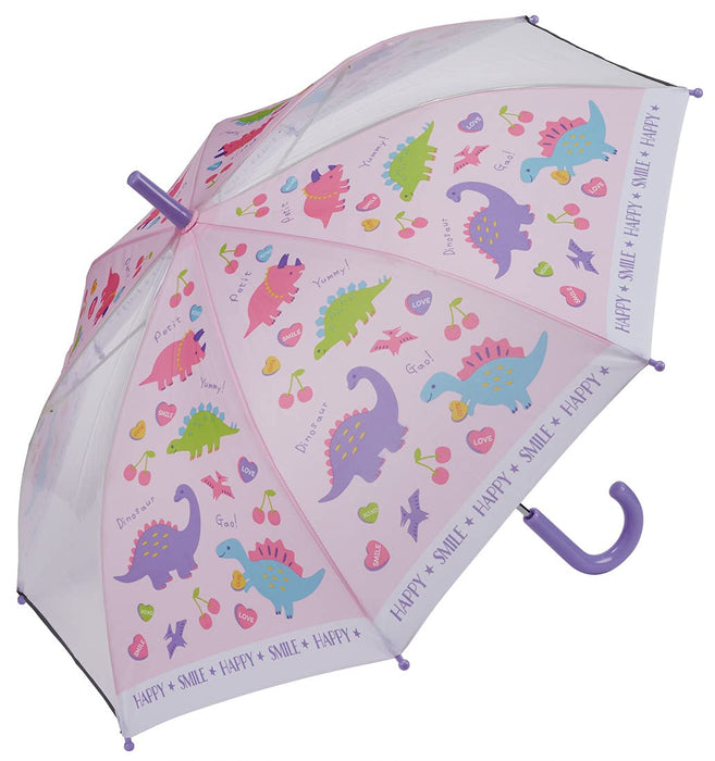 Skater Happy & Smile Children's Umbrella 50cm for Ages 7-8 with Safe Hand-Operated Opening Transparent Window- Japan Figure Store - #1 Bring To You The Best Japanese Goods