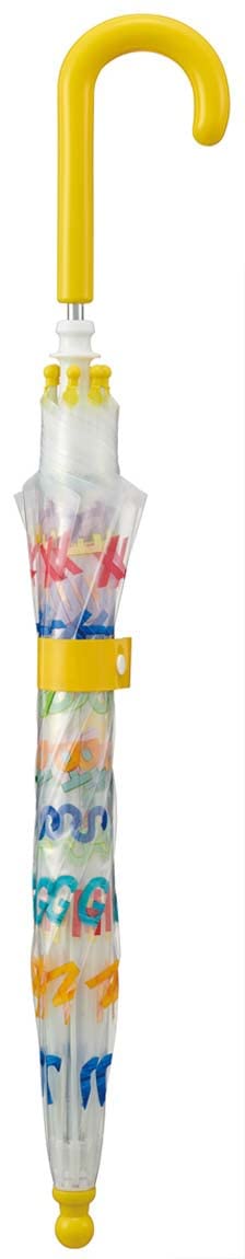 Skater Hungry Caterpillar Alphabet Umbrella 40cm Safe Hand-Opening 8-Rib for Ages 3-4- Japan Figure Store - #1 Bring To You The Best Japanese Goods