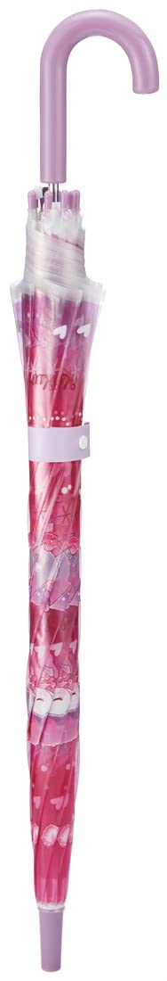 Skater Children's 55cm Kuromi Love Vinyl Umbrella One-Touch Jump 8-Rib for Ages 9-10- Japan Figure Store - #1 Bring To You The Best Japanese Goods