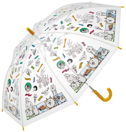 Skater Battle Cats Children's Vinyl Umbrella 55cm One-Touch Jump 8-Rib for Ages 9-10- Japan Figure Store - #1 Bring To You The Best Japanese Goods