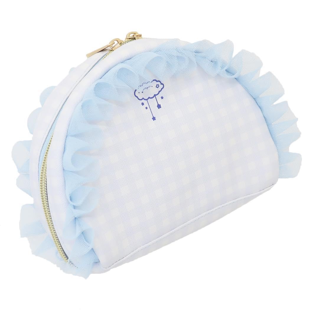 Watanabe Cinnamoroll Kogimyun Dolly Mix Frill Round Pouch Blue