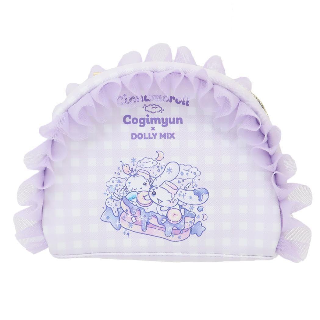 Watanabe Cinnamoroll Kogimyun Dolly Mix Frill Round Purple Pouch