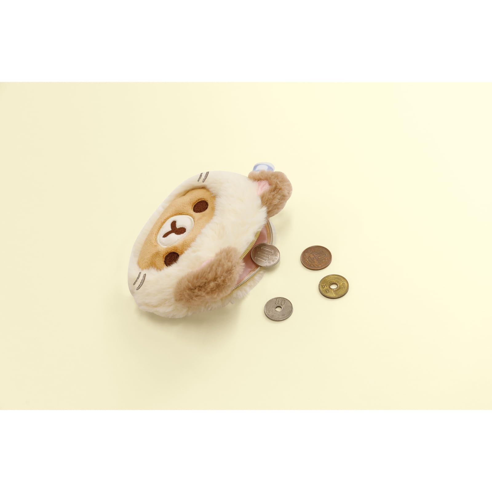 San-X Rilakkuma Nekoneko No Yu Plush Coin Case - Cute Soft Portable- Japan Figure Store - #1 Bring To You The Best Japanese Goods