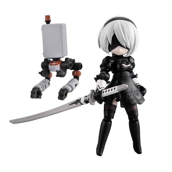 Megahouse Desktop Army Nier Automata 2B Movable Figure Ver1.1A Collectible