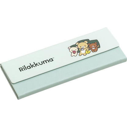 San-X Rilakkuma Folding Glasses Case Durable Portable Eyewear Storage- Japan Figure Store - #1 Bring To You The Best Japanese Goods