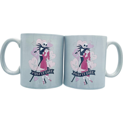 Sun Art Jack and Sally Love Mugs 300ml Disney Nightmare Before Christmas Gift