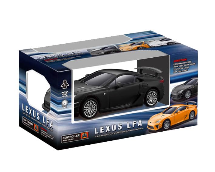 Doyusha 2.4Ghz Lexus LFA Black 1/24 Scale Electric Radio Control Car Model