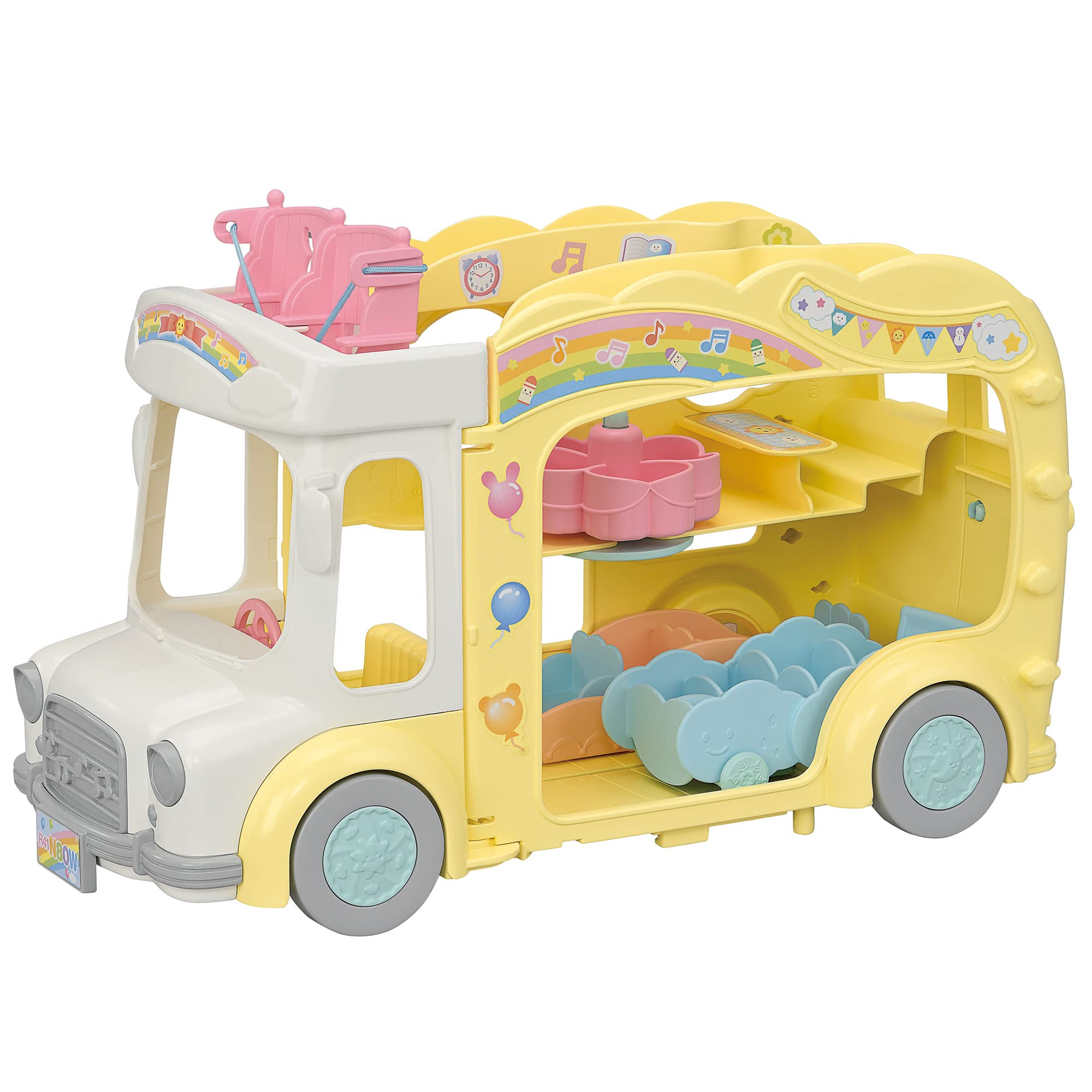 Epoch Sylvanian Families Nursery Bus S-70 Toy for Ages 3+ Certified- Japan Figure Store - #1 Bring To You The Best Japanese Goods