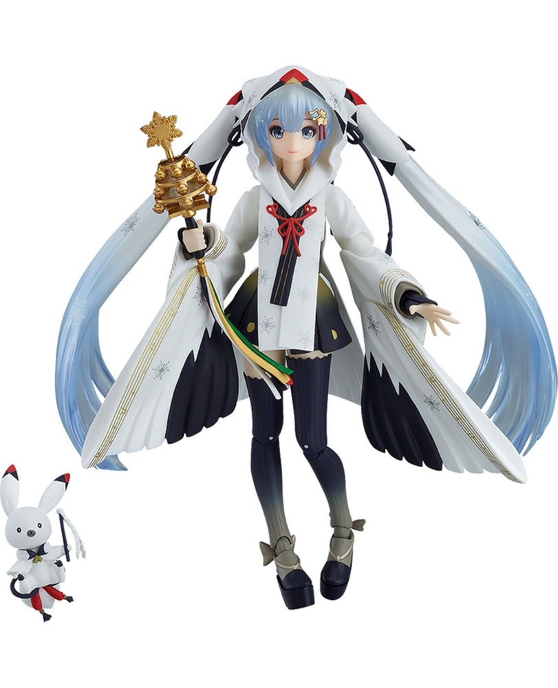 Max Factory Figma Snow Miku Crane Shrine Maiden Ver 2018 Limited Edition- Japan Figure Store - #1 Bring To You The Best Japanese Goods