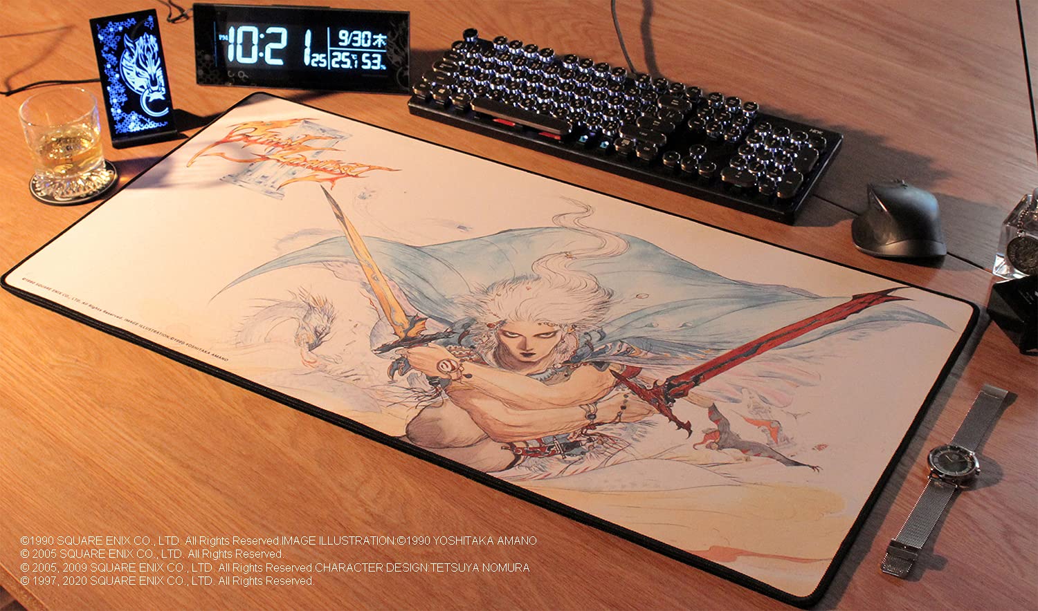 Square Enix Final Fantasy III Gaming Mouse Pad Large Non-Slip Surface