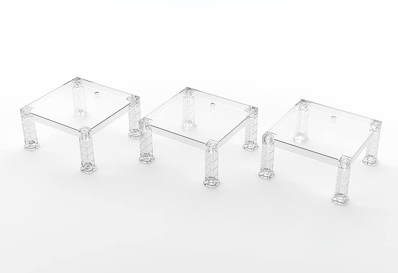 Good Smile Company Clear Simple Stand Build-On Type Set of 3 Plastic Display Stands- Japan Figure Store - #1 Bring To You The Best Japanese Goods