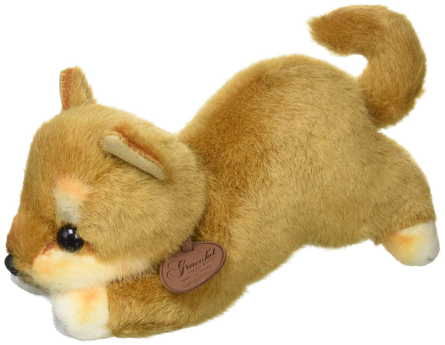 Sanei Boeki Graceful Begging Shiba Inu Dog Toy Brown 10cm Made in Japan- Japan Figure Store - #1 Bring To You The Best Japanese Goods