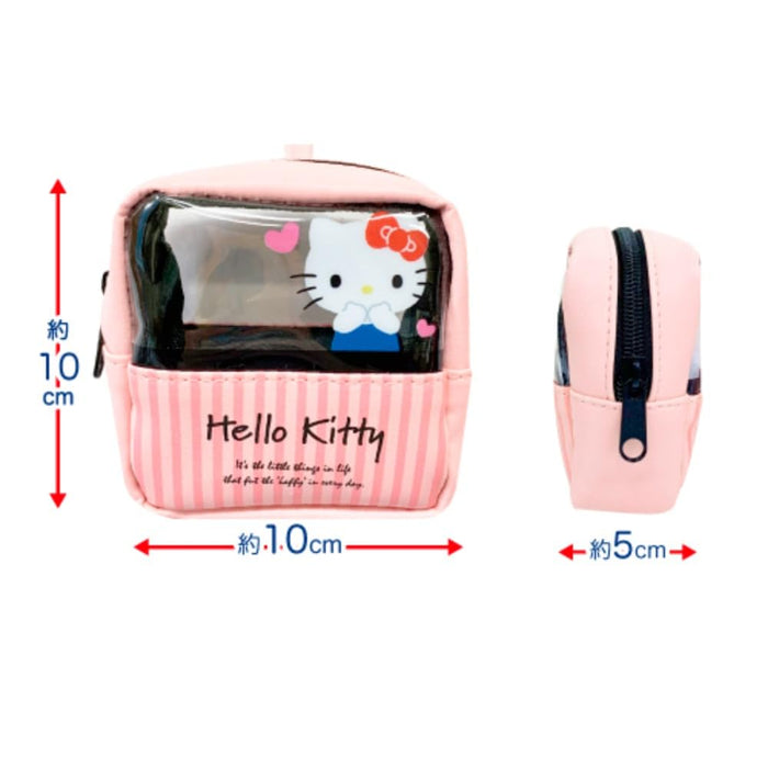 San-X Hatayama Shoji Clear Window Mini Pouch Cinnamoroll 10x10x5cm- Japan Figure Store - #1 Bring To You The Best Japanese Goods