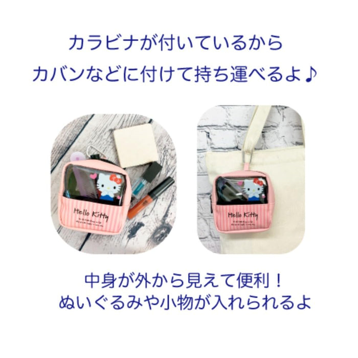 San-X Hatayama Shoji Clear Window Mini Pouch Cinnamoroll 10x10x5cm- Japan Figure Store - #1 Bring To You The Best Japanese Goods