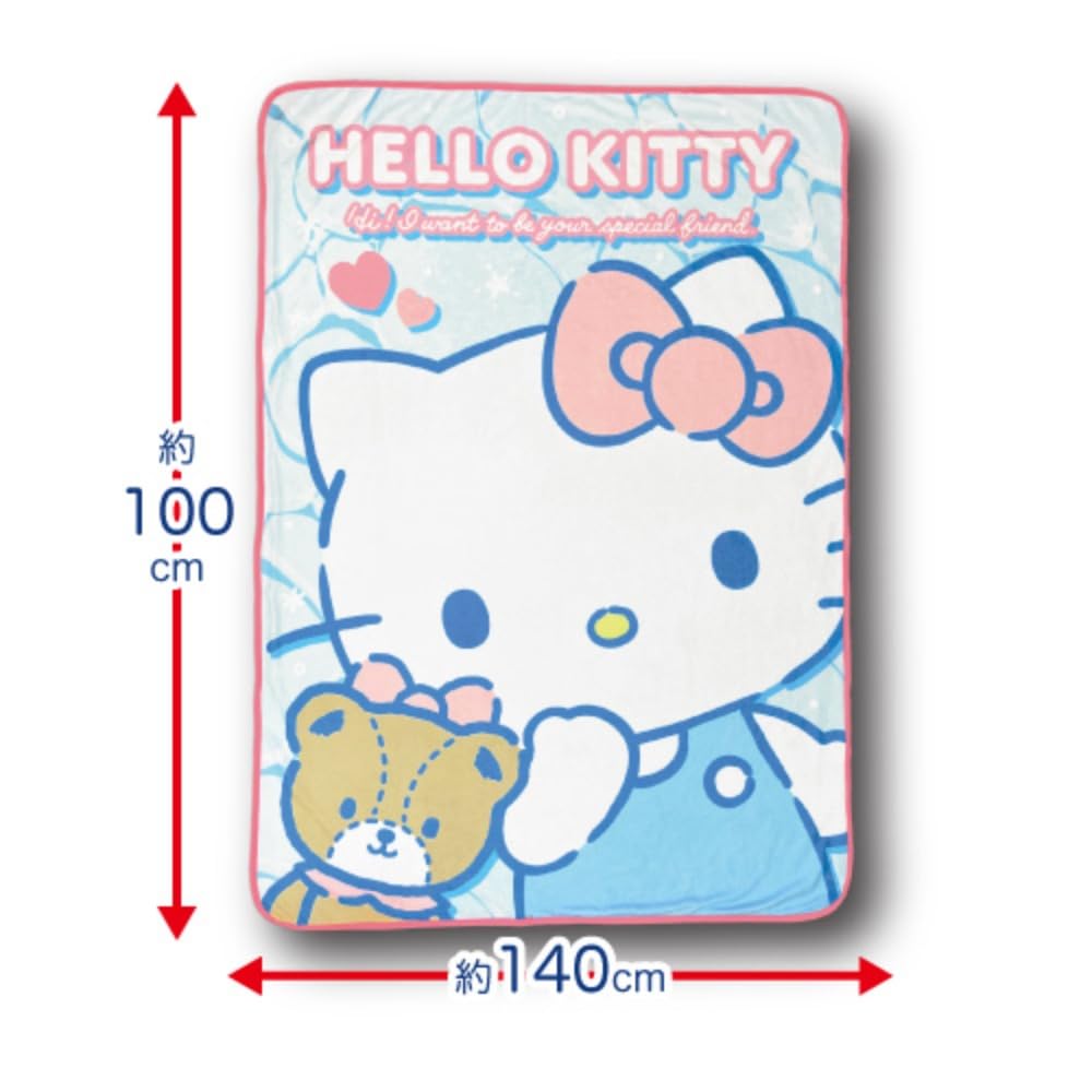 San-X Hello Kitty Cool Blanket 100x140cm - Hatayama Shoji- Japan Figure Store - #1 Bring To You The Best Japanese Goods