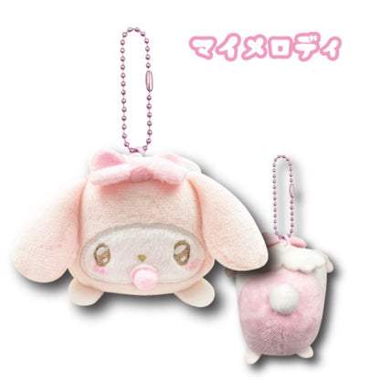 San-X Lying Down Angel Baby My Melody Mascot 8cm Plush Toy- Japan Figure Store - #1 Bring To You The Best Japanese Goods