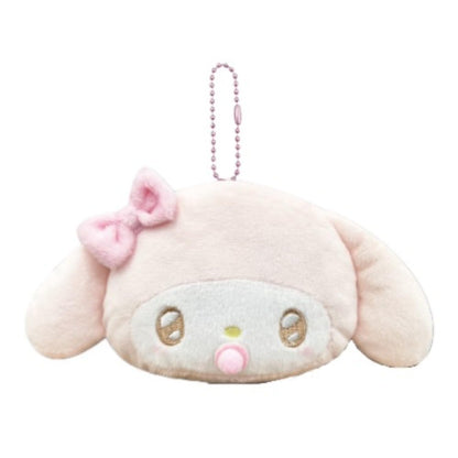 San-X My Melody Angel Baby Mini Face Pouch with Shoulder Strap H8xW10xD3cm- Japan Figure Store - #1 Bring To You The Best Japanese Goods