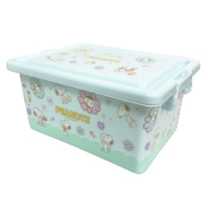 San-X Hatayama Shoji Storage Box Snoopy Blue 12.5x22x15cm- Japan Figure Store - #1 Bring To You The Best Japanese Goods